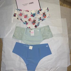 (S) 3pk No Show (PINK) VICTORIA’S SECRET Panties Underwear